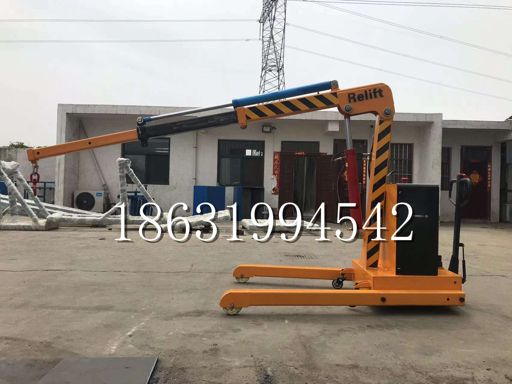 青县久征定做3吨三轮随车吊 农用园林绿化移树吊 平板工程用小吊机